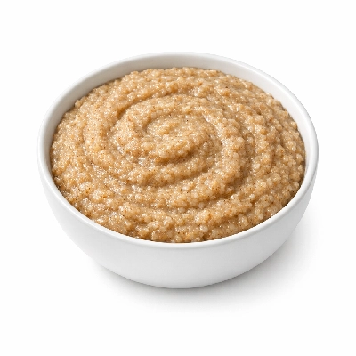 Cereals whole wheat hot natural cereal cooked with water without salt