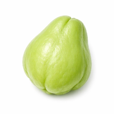 Chayote fruit or mirliton squash raw