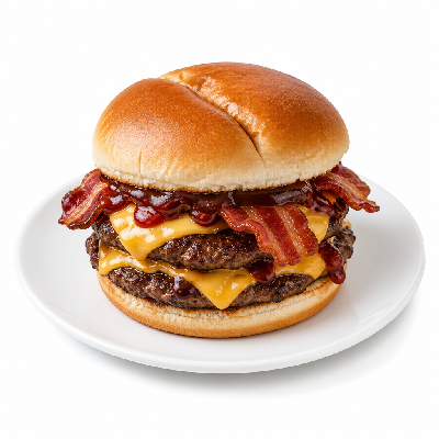 Checkers Double BBQ Bacon Cheeseburger