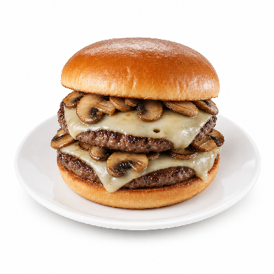 Checkers Double Mushroom Swissburger