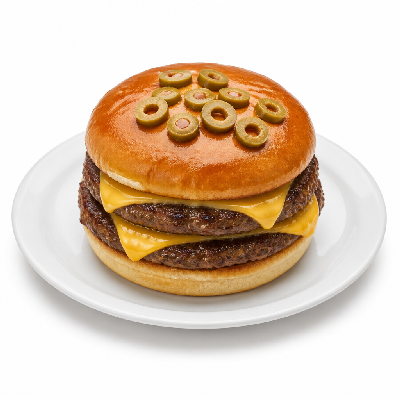 Checkers Double Olive Burger