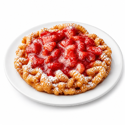 Checkers Loaded Funnel Cake- Strawberry