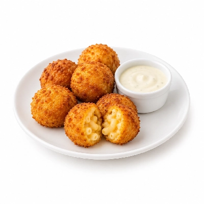 Cheeburger Cheeburger Appetizer Fried Mac and Cheese Appetizer with Creamy Sauce