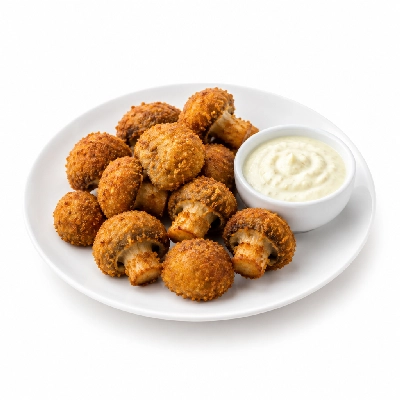 Cheeburger Cheeburger Appetizer Fried Mushrooms with Zesty Horseradish Sauce