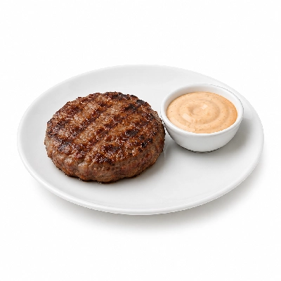 Cheeburger Cheeburger Entrees Black Angus Platter with 1000 Island Dressing