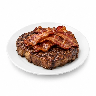 Cheeburger Cheeburger Entrees Black Angus Platter with Bacon