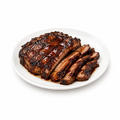 Cheeburger Cheeburger Entrees Black Angus Platter with BBQ Sauce