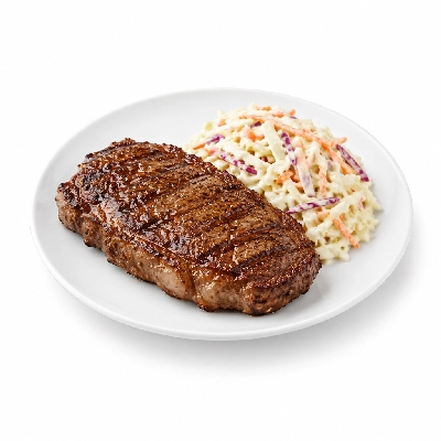 Cheeburger Cheeburger Entrees Black Angus Platter with Coleslaw