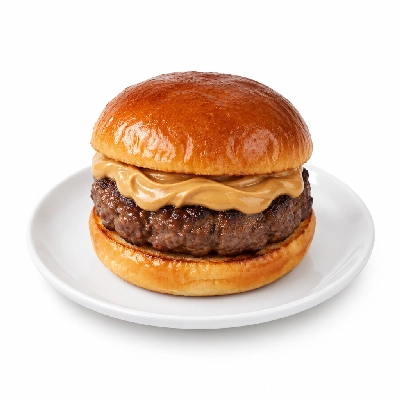 Cheeburger Cheeburger Entrees Black Angus Platter with Peanut Butter