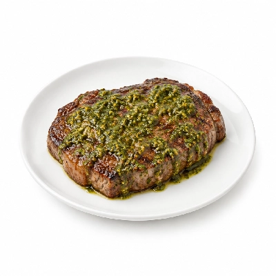 Cheeburger Cheeburger Entrees Black Angus Platter with Pesto Sauce