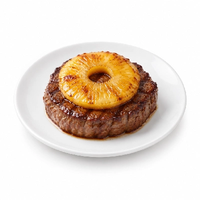 Cheeburger Cheeburger Entrees Black Angus Platter with Pineapple