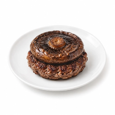 Cheeburger Cheeburger Entrees Black Angus Platter with Portobello Mushroom