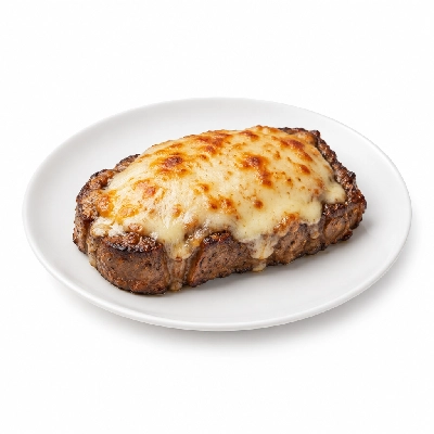 Cheeburger Cheeburger Entrees Black Angus Platter with Provolone Cheese