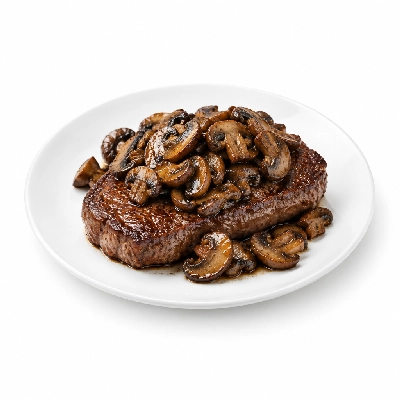 Cheeburger Cheeburger Entrees Black Angus Platter with Sauteed Mushrooms