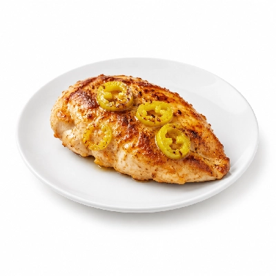 Cheeburger Cheeburger Entrees Chicken Breast Platter with Banana Peppers
