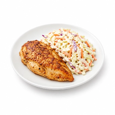 Cheeburger Cheeburger Entrees Chicken Breast Platter with Coleslaw