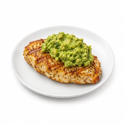Cheeburger Cheeburger Entrees Chicken Breast Platter with Guacamole
