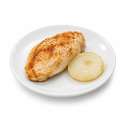 Cheeburger Cheeburger Entrees Chicken Breast Platter with Onion Slice
