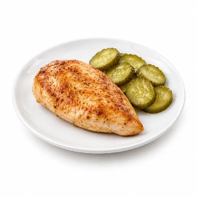 Cheeburger Cheeburger Entrees Chicken Breast Platter with Pickles