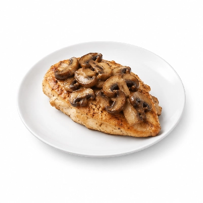 Cheeburger Cheeburger Entrees Chicken Breast Platter with Sauteed Mushrooms