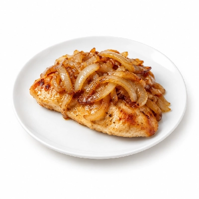 Cheeburger Cheeburger Entrees Chicken Breast Platter with Sauteed Onions