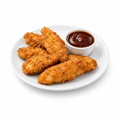 Cheeburger Cheeburger Entrees Chicken Fingers Platter with BBQ Sauce