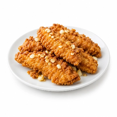 Cheeburger Cheeburger Entrees Chicken Fingers Platter with Chopped Garlic