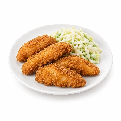 Cheeburger Cheeburger Entrees Chicken Fingers Platter with Coleslaw