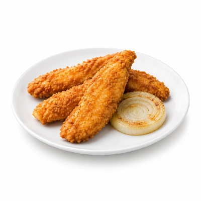 Cheeburger Cheeburger Entrees Chicken Fingers Platter with Onion Slice