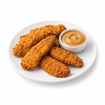 Cheeburger Cheeburger Entrees Chicken Fingers Platter with Peanut Butter