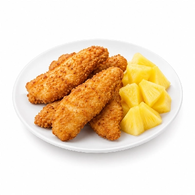 Cheeburger Cheeburger Entrees Chicken Fingers Platter with Pineapple