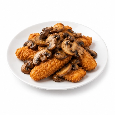 Cheeburger Cheeburger Entrees Chicken Fingers Platter with Sauteed Mushrooms