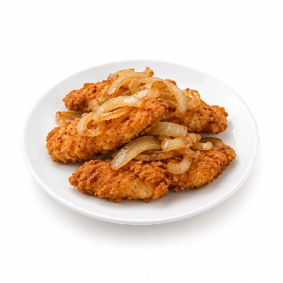 Cheeburger Cheeburger Entrees Chicken Fingers Platter with Sauteed Onions