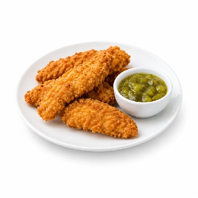 Cheeburger Cheeburger Entrees Chicken Fingers Platter with Sweet Pickle Relish
