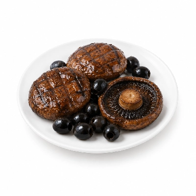 Cheeburger Cheeburger Entrees Grilled Portobello Platter with Black Olives
