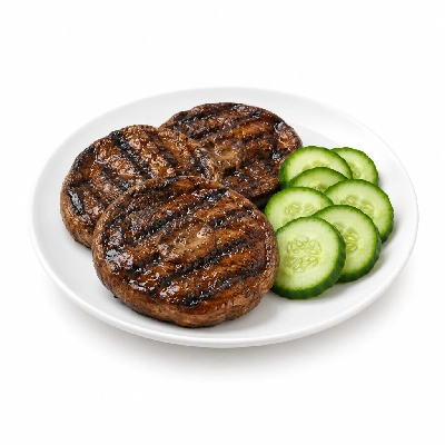 Cheeburger Cheeburger Entrees Grilled Portobello Platter with Cucumbers