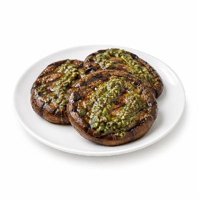 Cheeburger Cheeburger Entrees Grilled Portobello Platter with Pesto Sauce