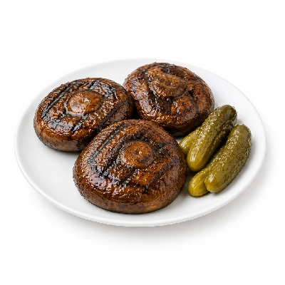 Cheeburger Cheeburger Entrees Grilled Portobello Platter with Pickles