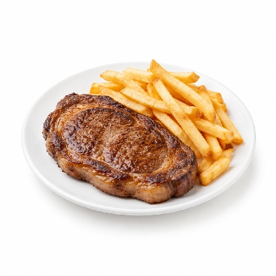 Cheeburger Cheeburger Entrees Ribeye Steak Platter with French Fries