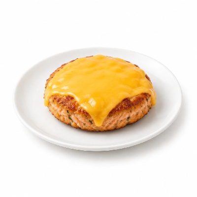 Cheeburger Cheeburger Entrees Salmon Burger Platter with American Cheese