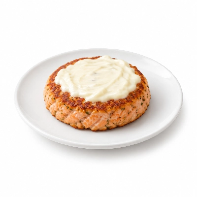 Cheeburger Cheeburger Entrees Salmon Burger Platter with Mayo