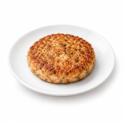 Cheeburger Cheeburger Entrees Salmon Burger Platter with Old Bay Seasoning