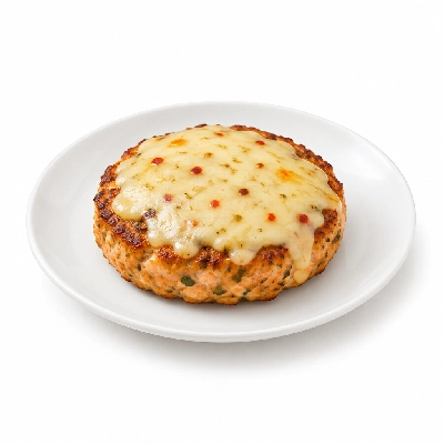 Cheeburger Cheeburger Entrees Salmon Burger Platter with Pepper Jack Cheese