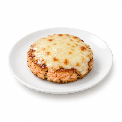 Cheeburger Cheeburger Entrees Salmon Burger Platter with Provolone Cheese