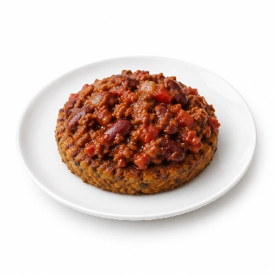 Cheeburger Cheeburger Entrees Veggie Burger Platter with Chili