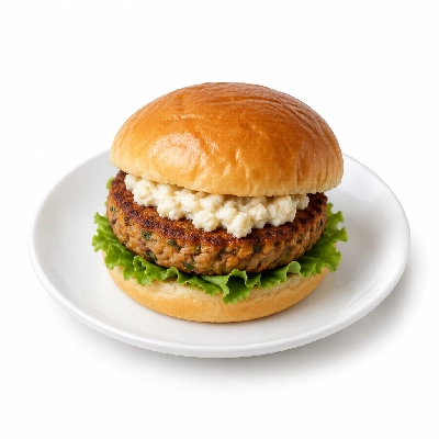 Cheeburger Cheeburger Entrees Veggie Burger Platter with Horseradish