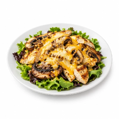 Cheeburger Cheeburger Salads Combination Grilled Portobello and Chicken with Jack Cheddar Mix
