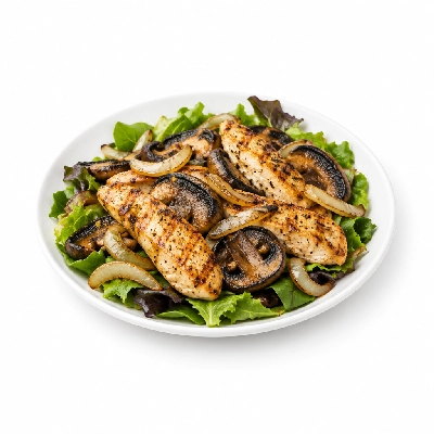 Cheeburger Cheeburger Salads Combination Grilled Portobello and Chicken with Onions