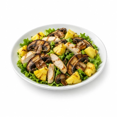 Cheeburger Cheeburger Salads Combination Grilled Portobello and Chicken with Pineapple