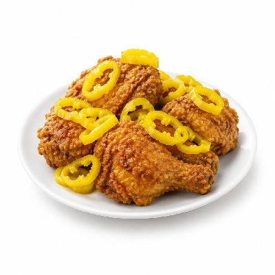 Cheeburger Cheeburger Salads Fried Chicken with Banana Peppers